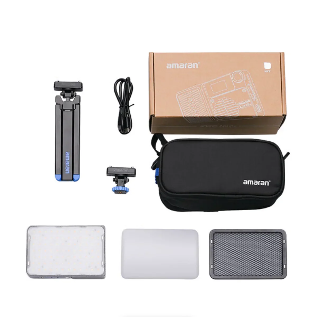 amaran Ace 25x Bi-Color LED Light Panel All-in-One Creator Kit (Charcoal) - Image 29
