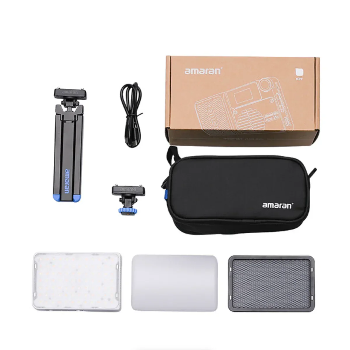amaran Ace 25x Bi-Color LED Light Panel All-in-One Creator Kit (White) - Image 29