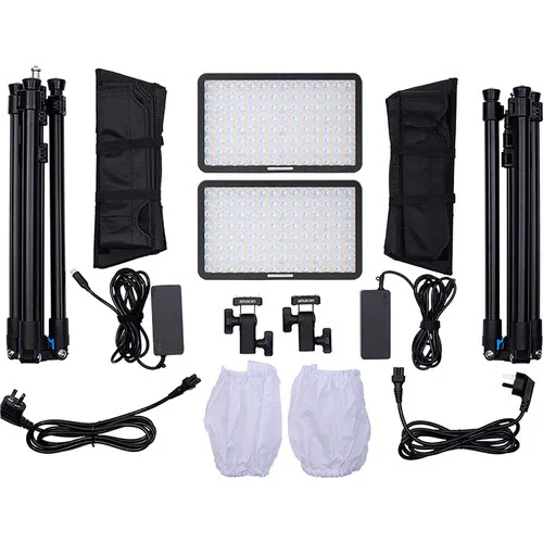 amaran Pano 60c RGB COB Mobile Light Panel (2-Light Kit, Charcoal) - Image 29