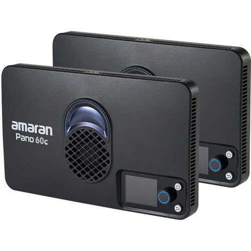amaran Pano 60c RGB COB Mobile Light Panel (2-Light Kit, Charcoal) - Image 3