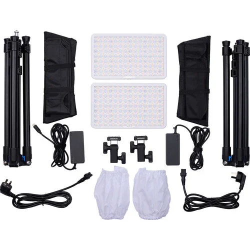 amaran Pano 60c RGB COB Mobile Light Panel (2-Light Kit, White) - Image 30