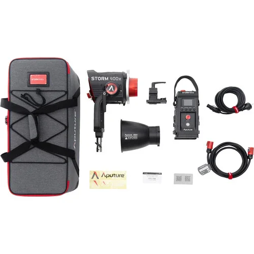 Aputure STORM 400x Bi-Color LED Monolight (Gold Mount) - Image 33