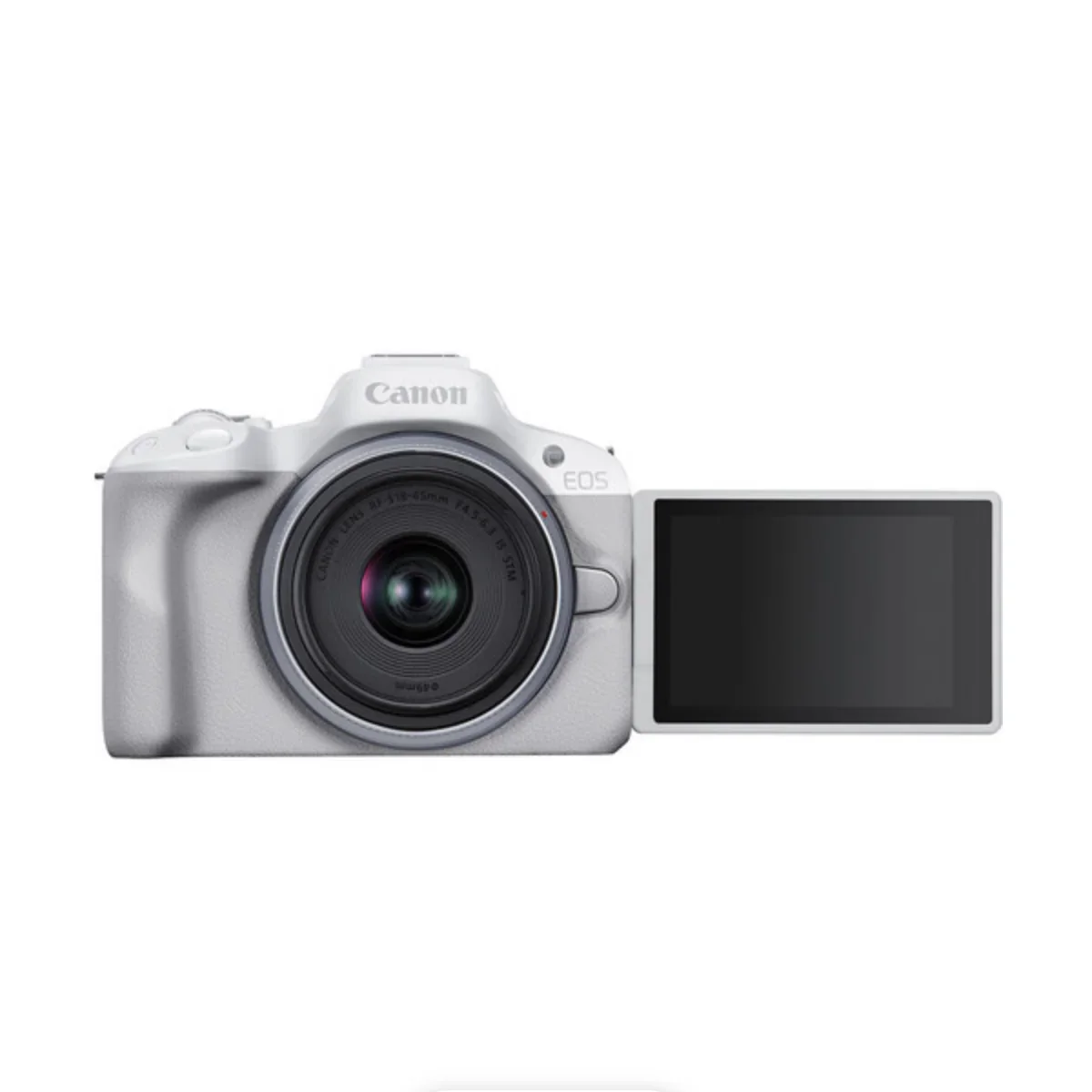 Canon EOS R50 Mirrorless Camera with RF-S 18-45mm f/4.5-6.3 IS STM Lens (White) - Image 3