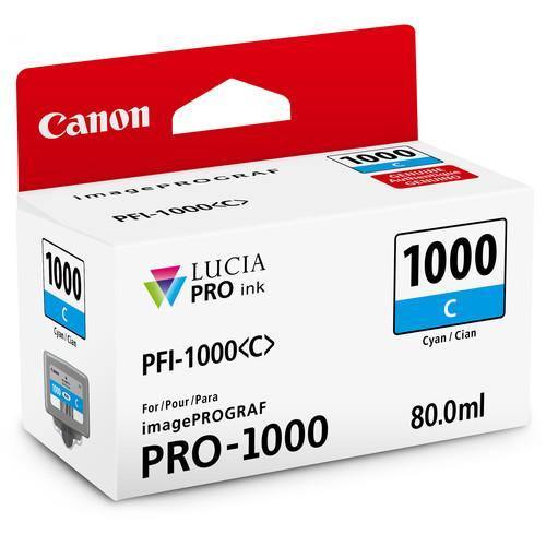 Canon PFI-1000 C LUCIA PRO Cyan Ink Tank (80ml) - Image 2