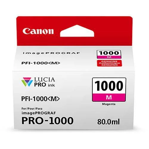 Canon PFI-1000 M LUCIA PRO Magenta Ink Tank (80ml) - Image 2