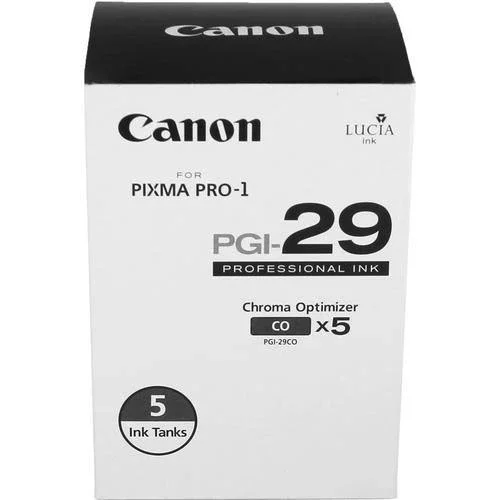 Canon PGI-29 Chroma Optimizer (5-Pack) - For Pixma Pro-1 Inkjet Printer