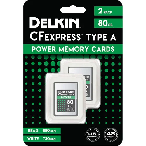 Delkin Devices 80GB POWER CFexpress Type A Memory Card (2-Pack) - Image 2