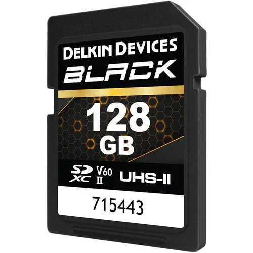 Delkin Devices BLACK UHS-II V60 SDXC Memory Card - 128GB - Image 3
