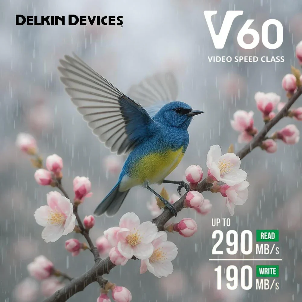 Delkin Devices BLACK UHS-II V60 SDXC Memory Card - 128GB - Image 7