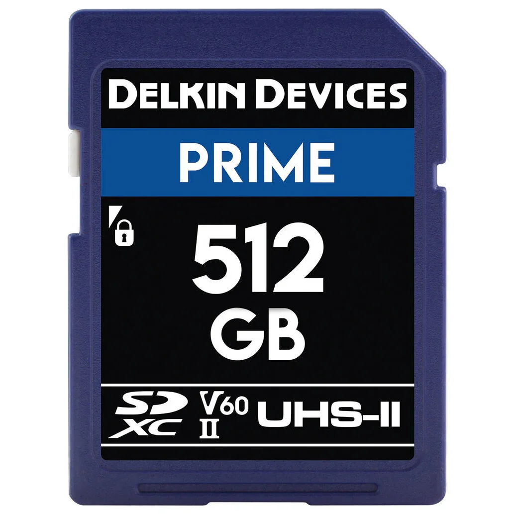 Delkin Devices PRIME UHS-II (V60) SD Memory Card - 512GB