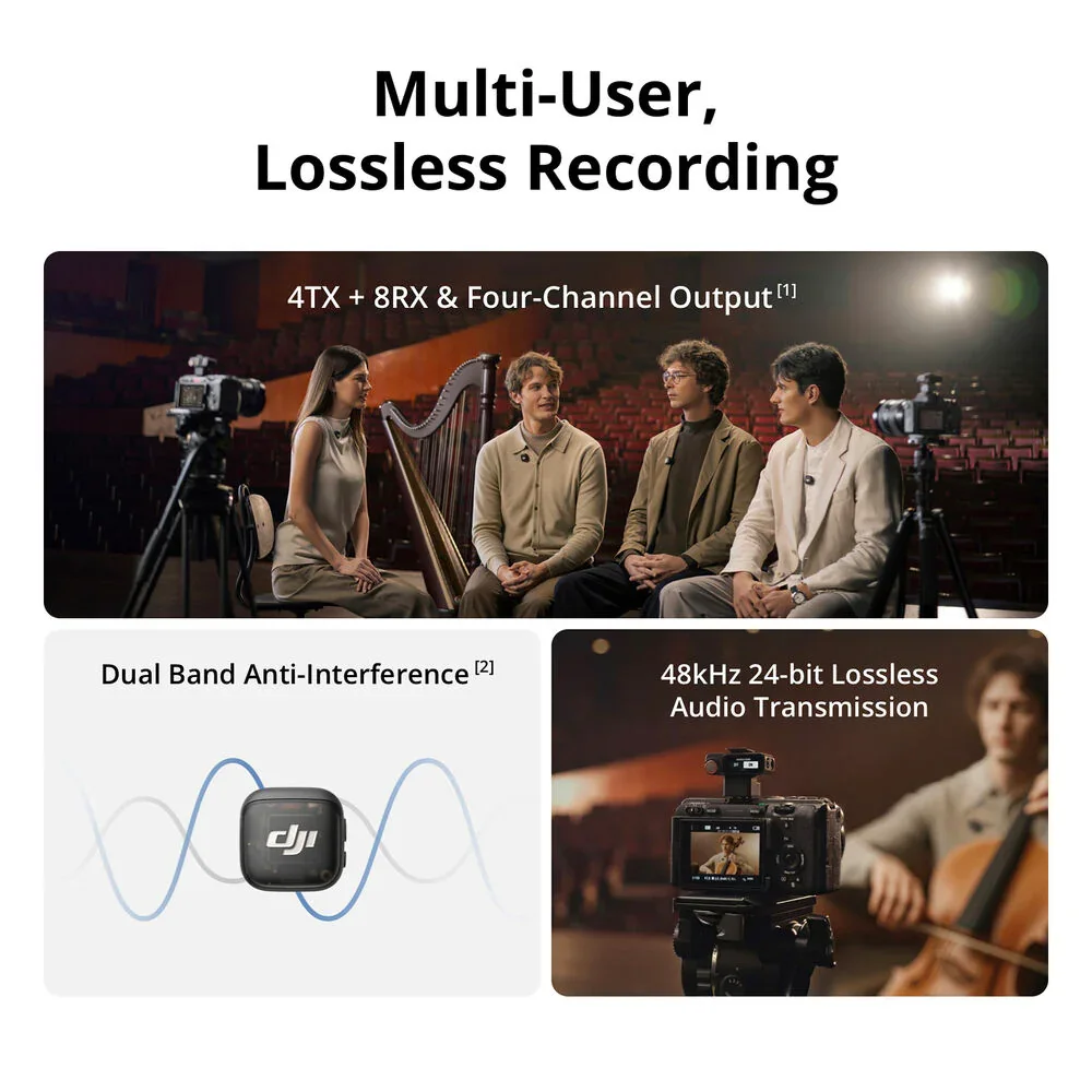 DJI Mic 3 2-Person Compact Wireless Microphone System/Recorder for Camera & Smartphone - Image 14