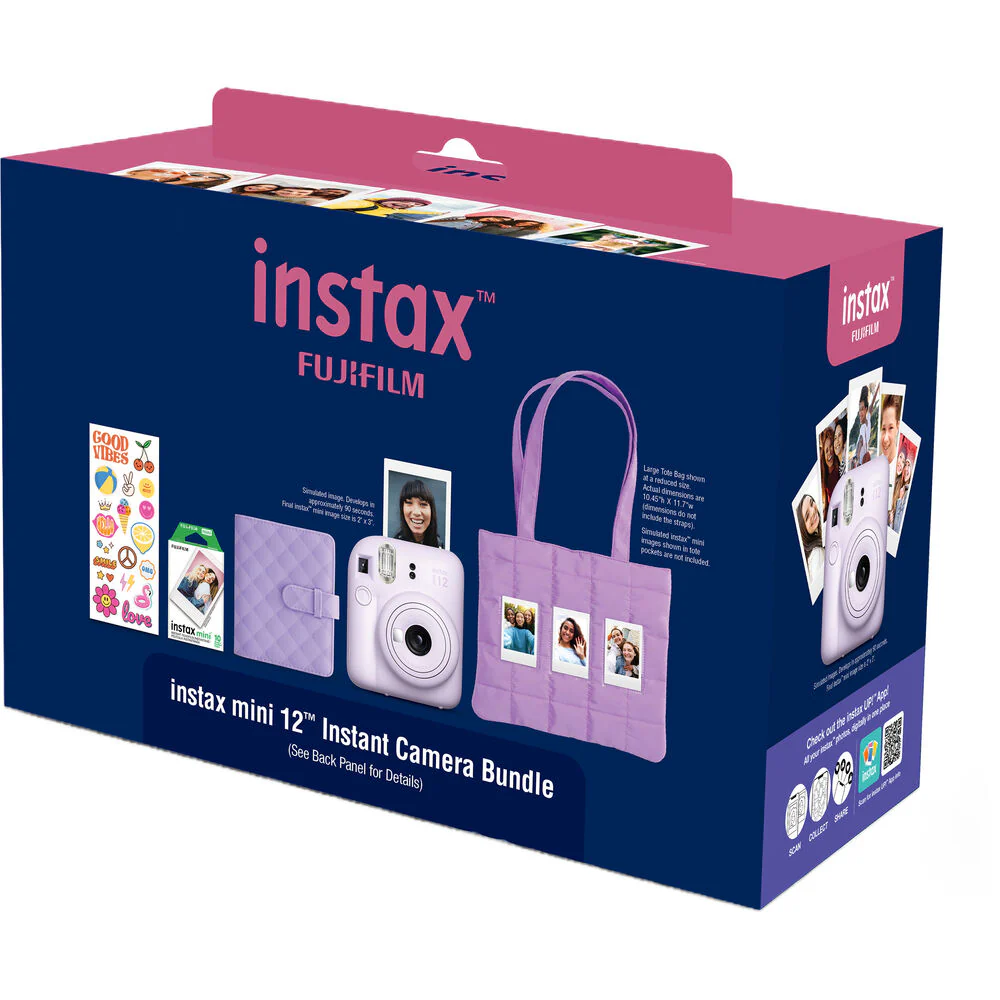 FUJIFILM INSTAX MINI 12 Instant Film Camera Holiday Bundle (Lilac Purple) - Image 3