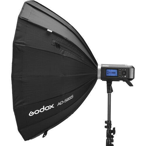 Godox AD-S85S Parabolic Softbox with Godox Mount and Grid (Gold/Silver, 33.5") - Image 3