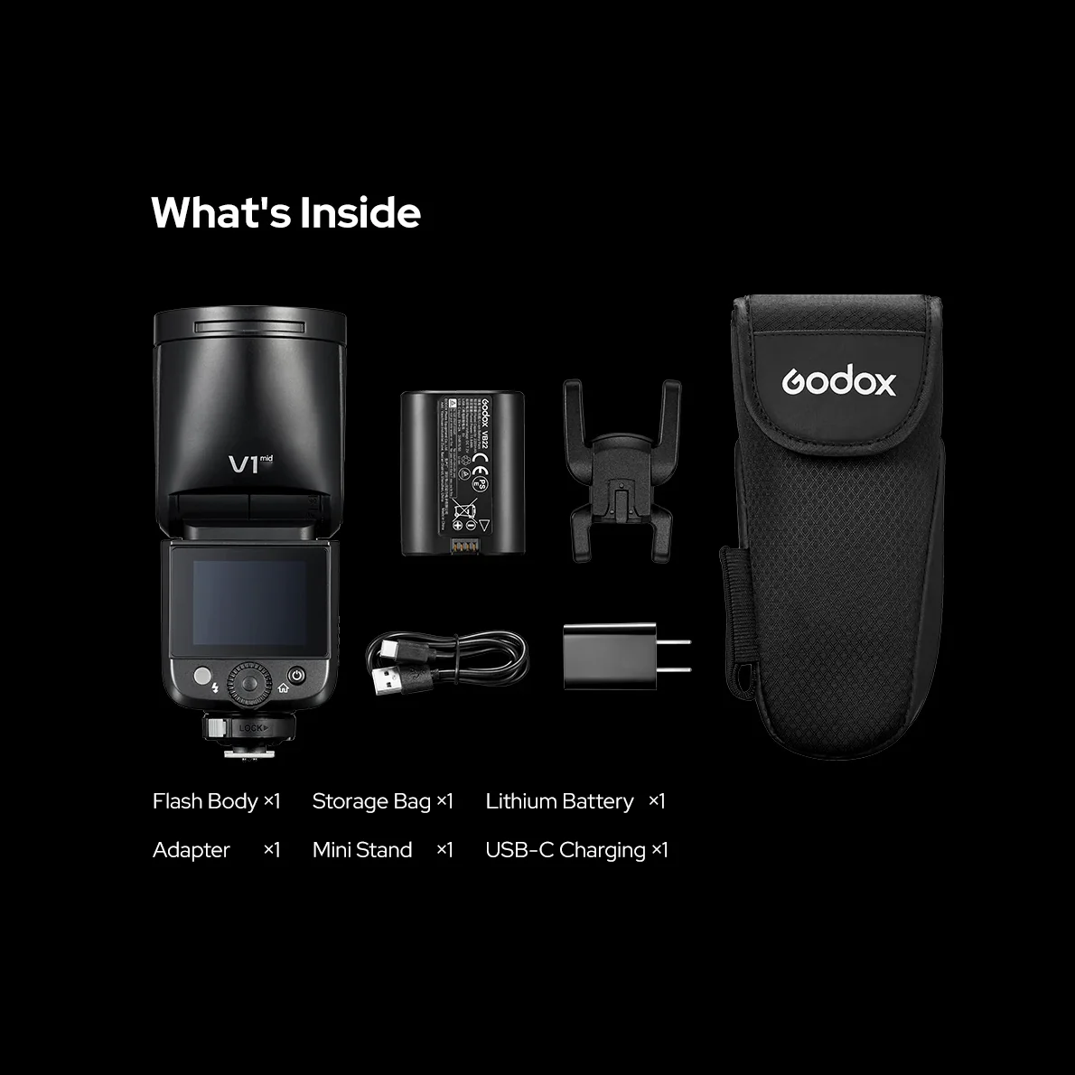 Godox V1mid S TTL On-Camera Flash for Sony - Image 8