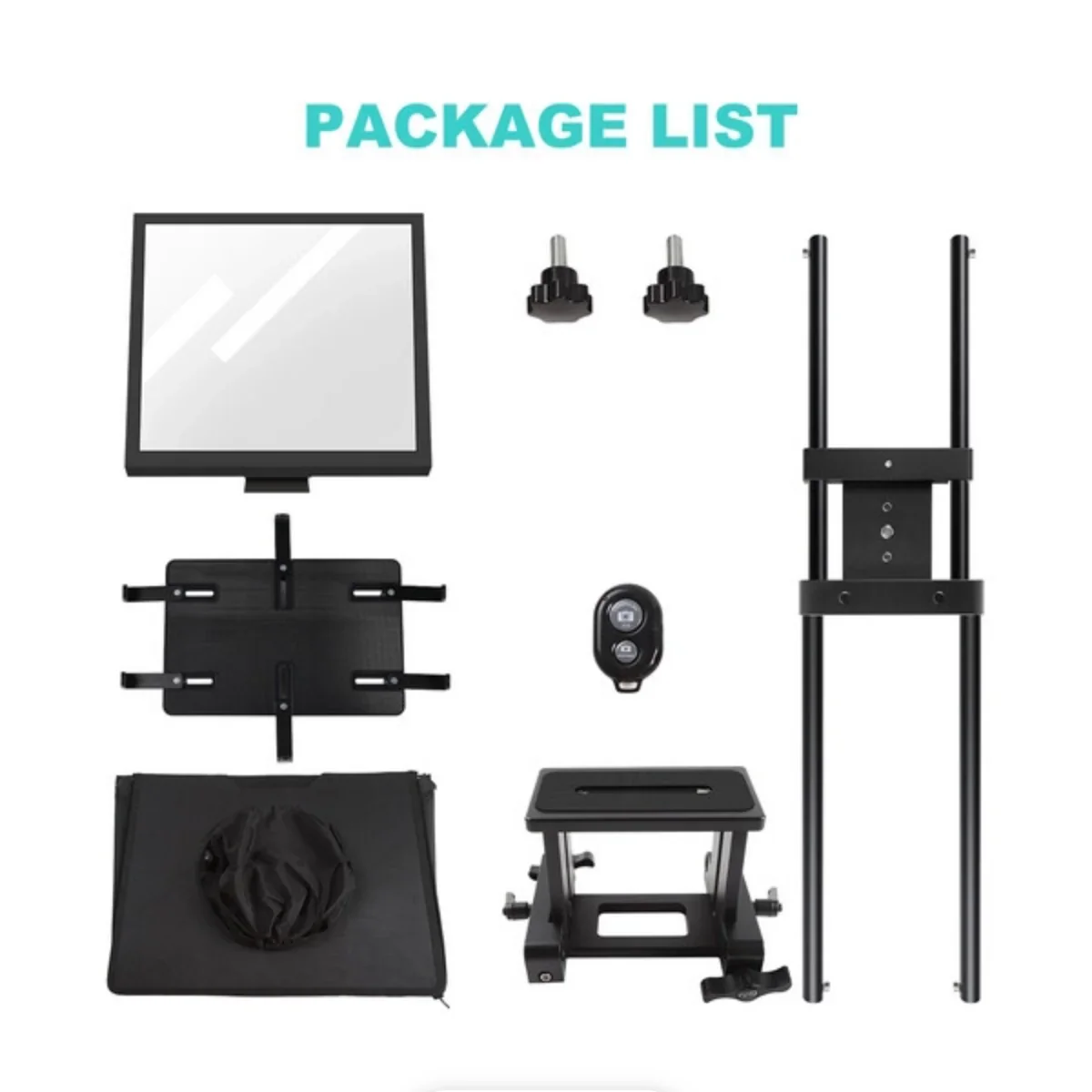 GVM TQ-L Teleprompter for Tablets and Smartphones with Bluetooth Remote & App - Image 2