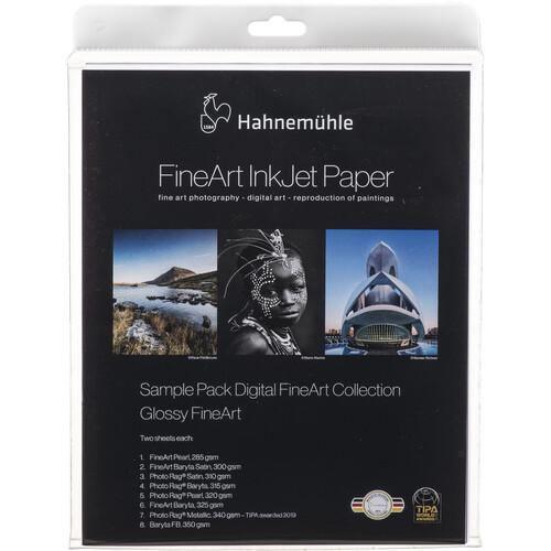 Hahnemuhle FineArt Glossy Inkjet Paper Sample Pack (8.5 x 11", 14 Sheets)