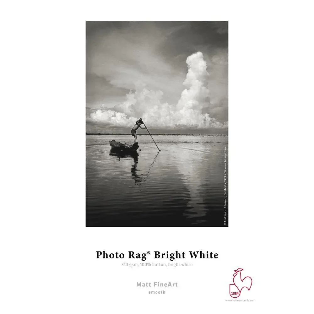 Hahnemuhle Photo Rag Bright White 13 x 19" Paper (310GSM, 25 Sheets)