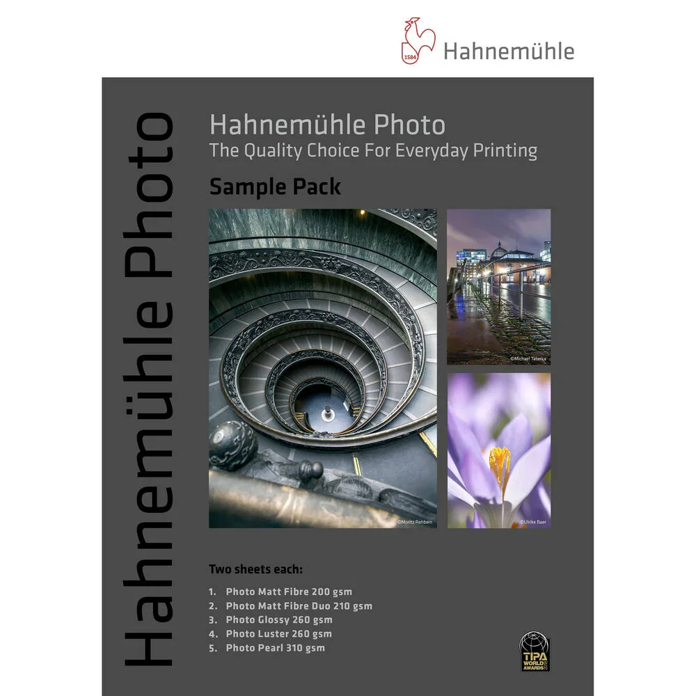 Hahnemuhle Photo Paper Sample Pack (8.5" x 11" , 12 Sheets)