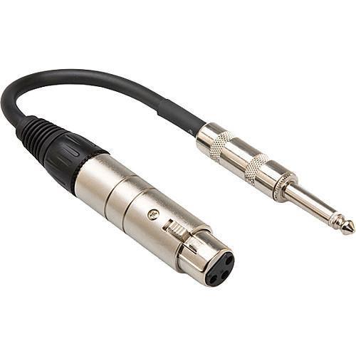 Hosa MIT-176 Low-Z XLR-F to Hi-Z 1/4'' Male Transformer