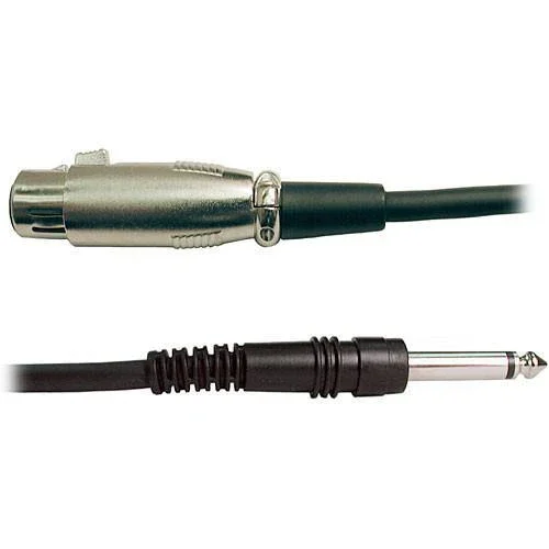 Hosa Mono 1/4'' Male to 3-Pin XLR Female Audio Cable - 10'