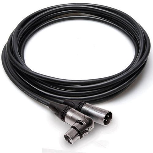 Hosa Neutrik Right-Angel XLR3F to XLR3M Camcorder Microphone Cable-1.5'