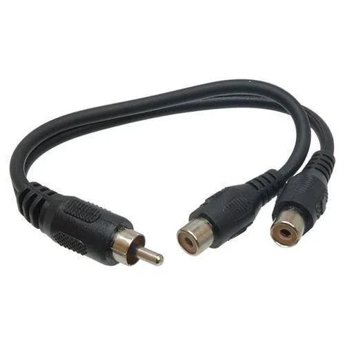 Hosa RCA Male to 2 RCA Female Y-Cable - 6"