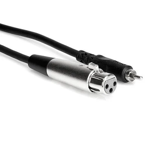 Hosa XLR Female to RCA Male Audio Interconnect Cable - 10'