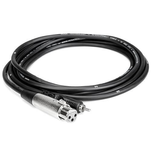 Hosa XLR Female to RCA Male Audio Interconnect Cable - 10' - Image 2