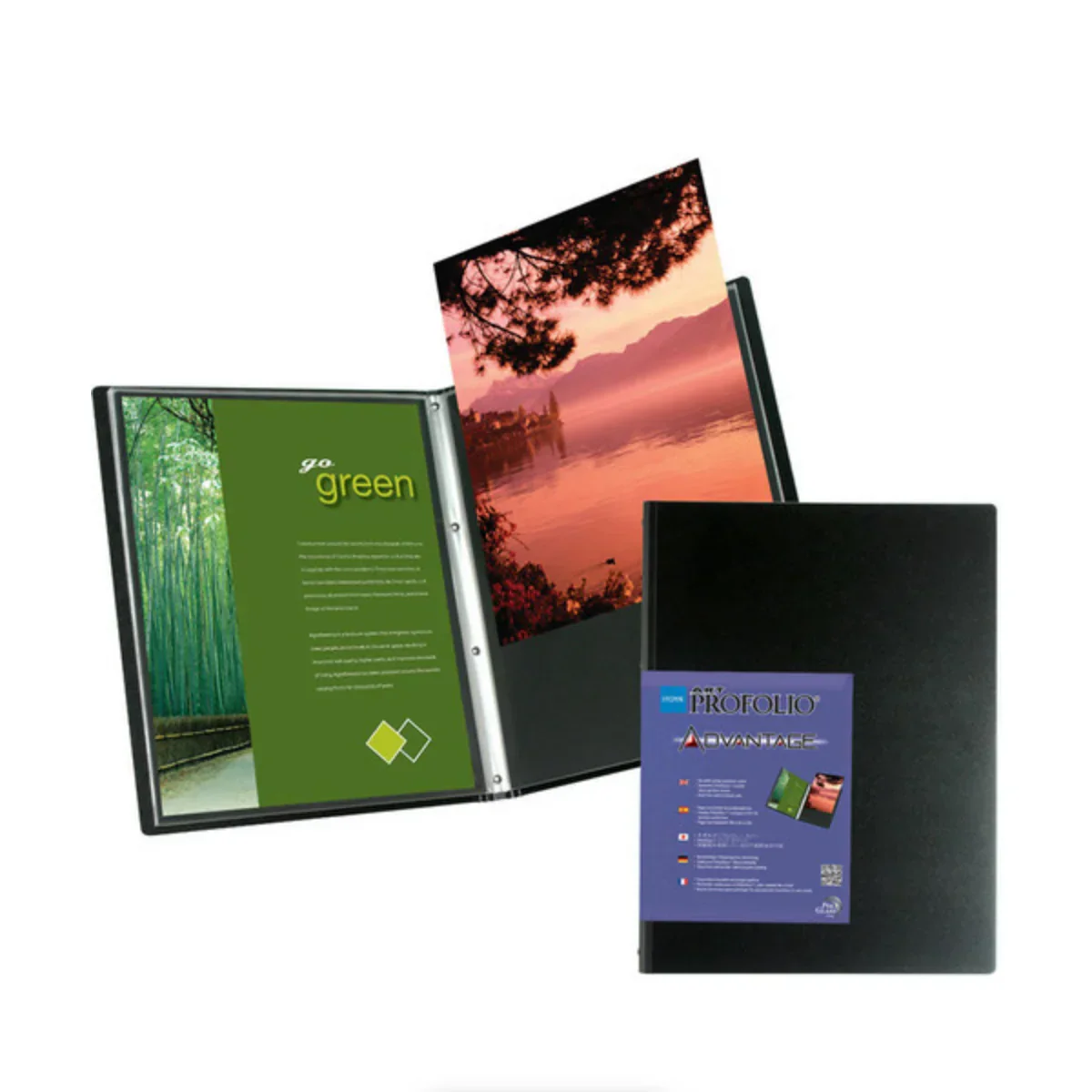 Itoya Art Profolio Advantage Presentation/Display Book (11 x 17", Black) - Image 2