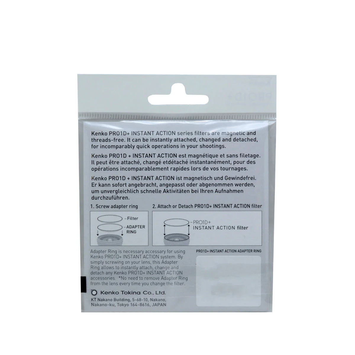 Kenko PRO1D+ Instant Action Adapter - 72mm - Image 3