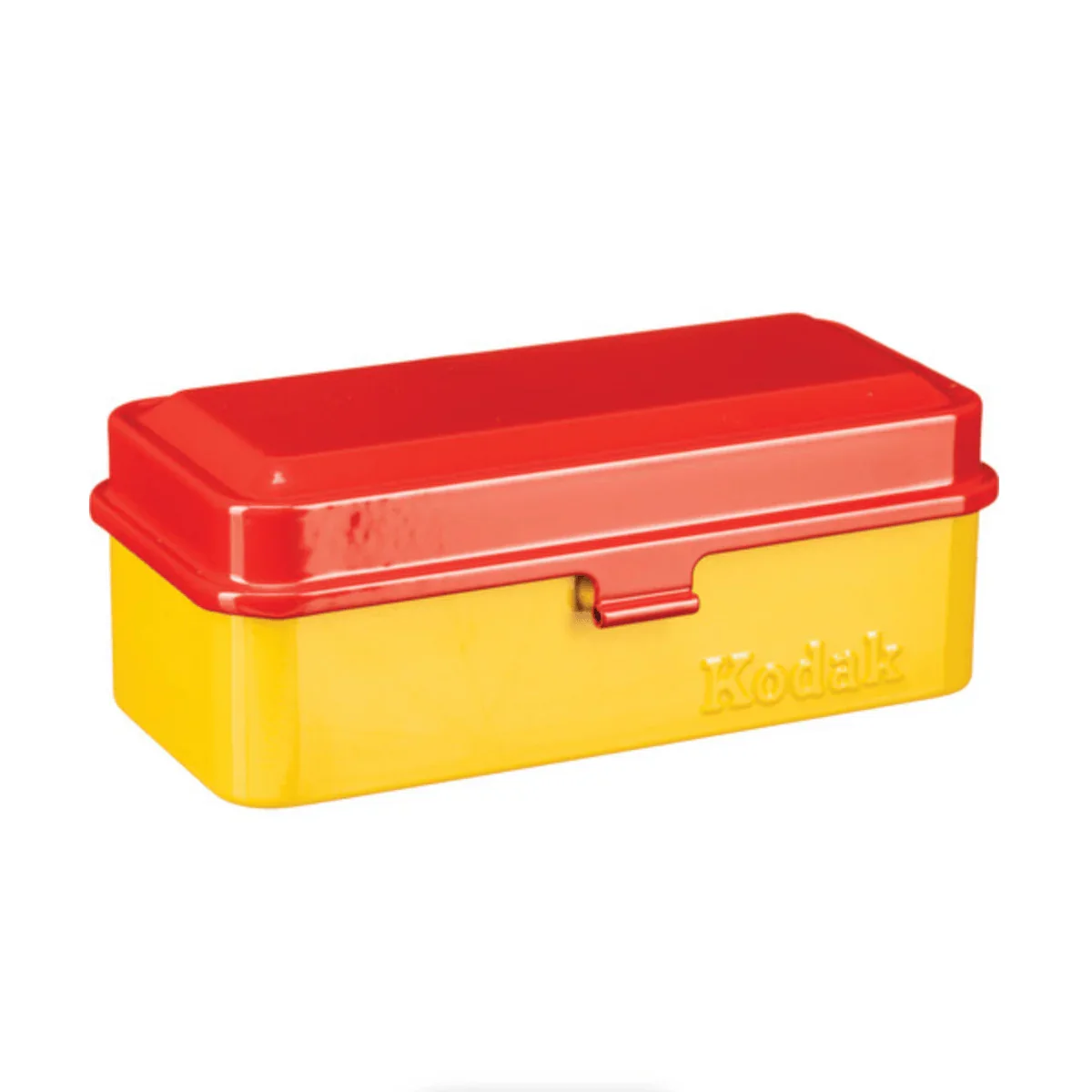 Kodak Steel 120/135mm Film Case (Red Lid/Yellow Body)