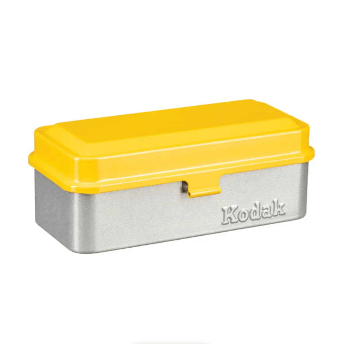 Kodak Steel 120/135mm Film Case (Yellow Lid/Silver Body)