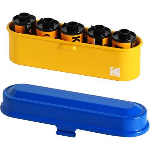 Kodak Steel 135mm Film Case (Blue Lid/Yellow Body) - Image 2