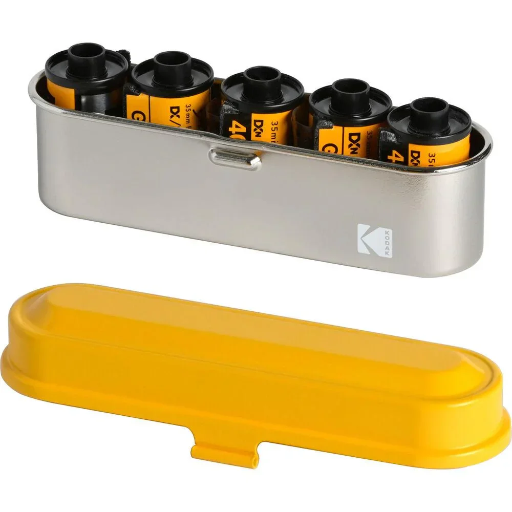 Kodak Steel 135mm Film Case (Yellow Lid/Silver Body) - Image 8