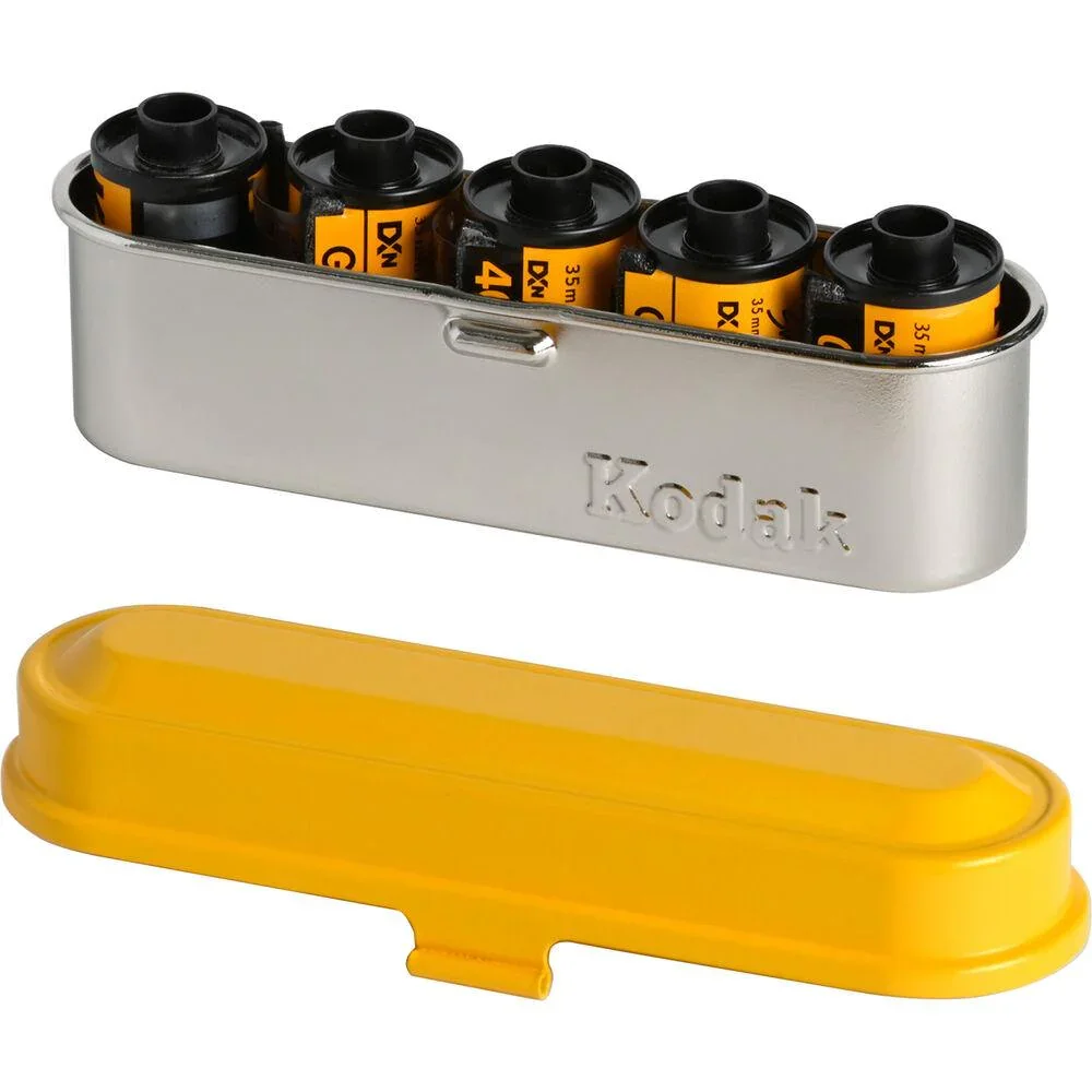 Kodak Steel 135mm Film Case (Yellow Lid/Silver Body) - Image 9