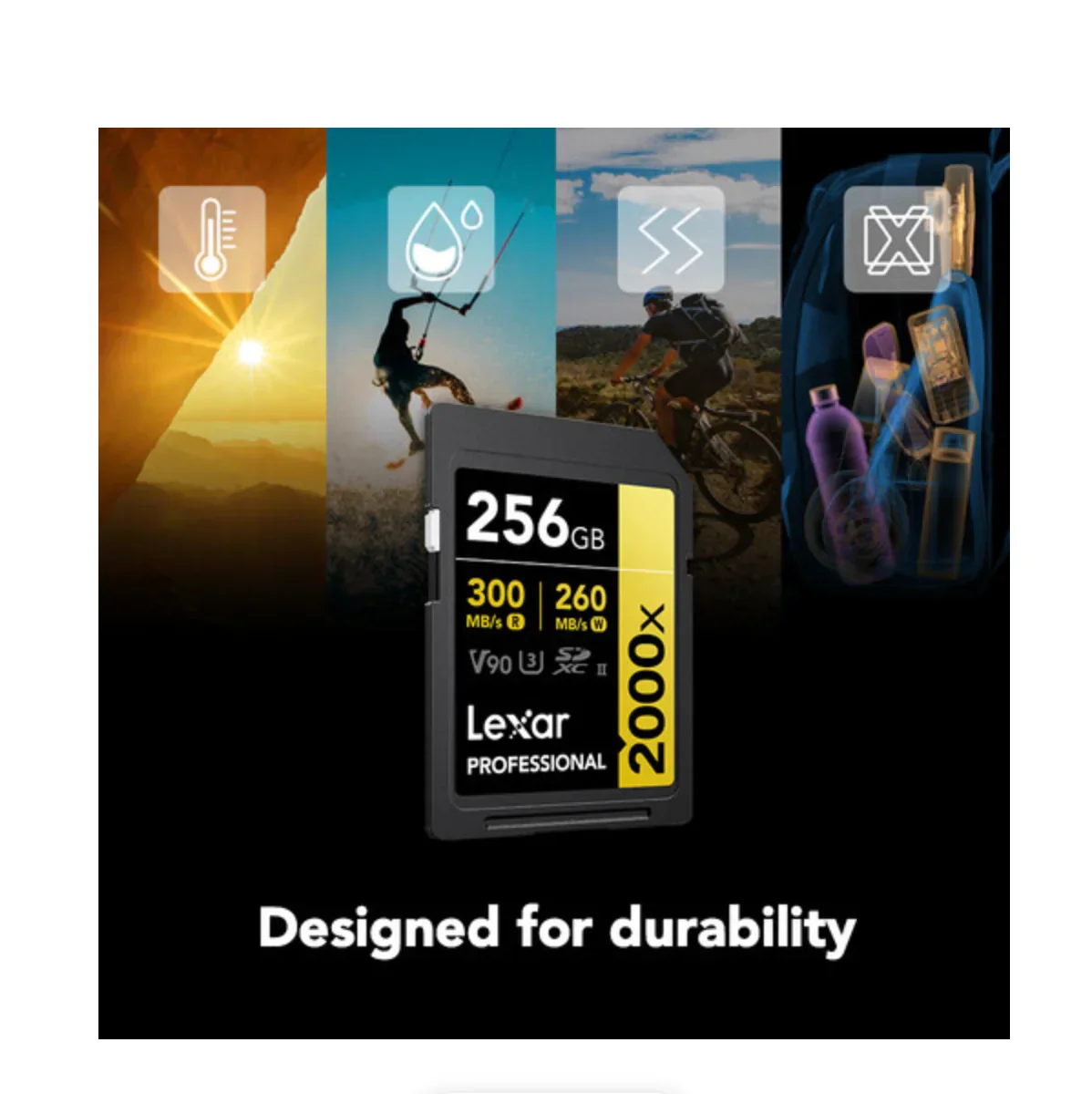 Lexar 256GB Professional 2000x UHS-II SDXC Memory Card - Image 4