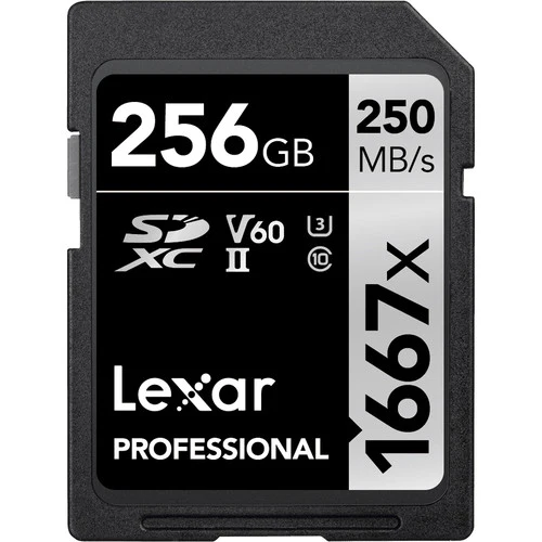 Lexar Professional 1667x UHS-II SDXC Memory Card - 256GB