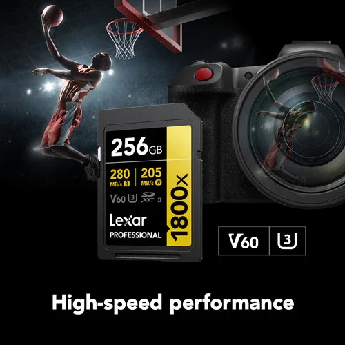 Lexar Professional 1800x UHS-II SDXC Memory Card (GOLD Series) - 256GB (2-Pack) - Image 7