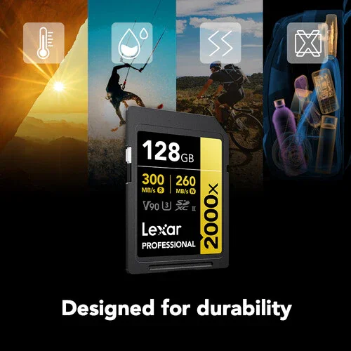 Lexar Professional 2000x UHS-II SDXC Memory Card - 128GB (2-Pack) - Image 4
