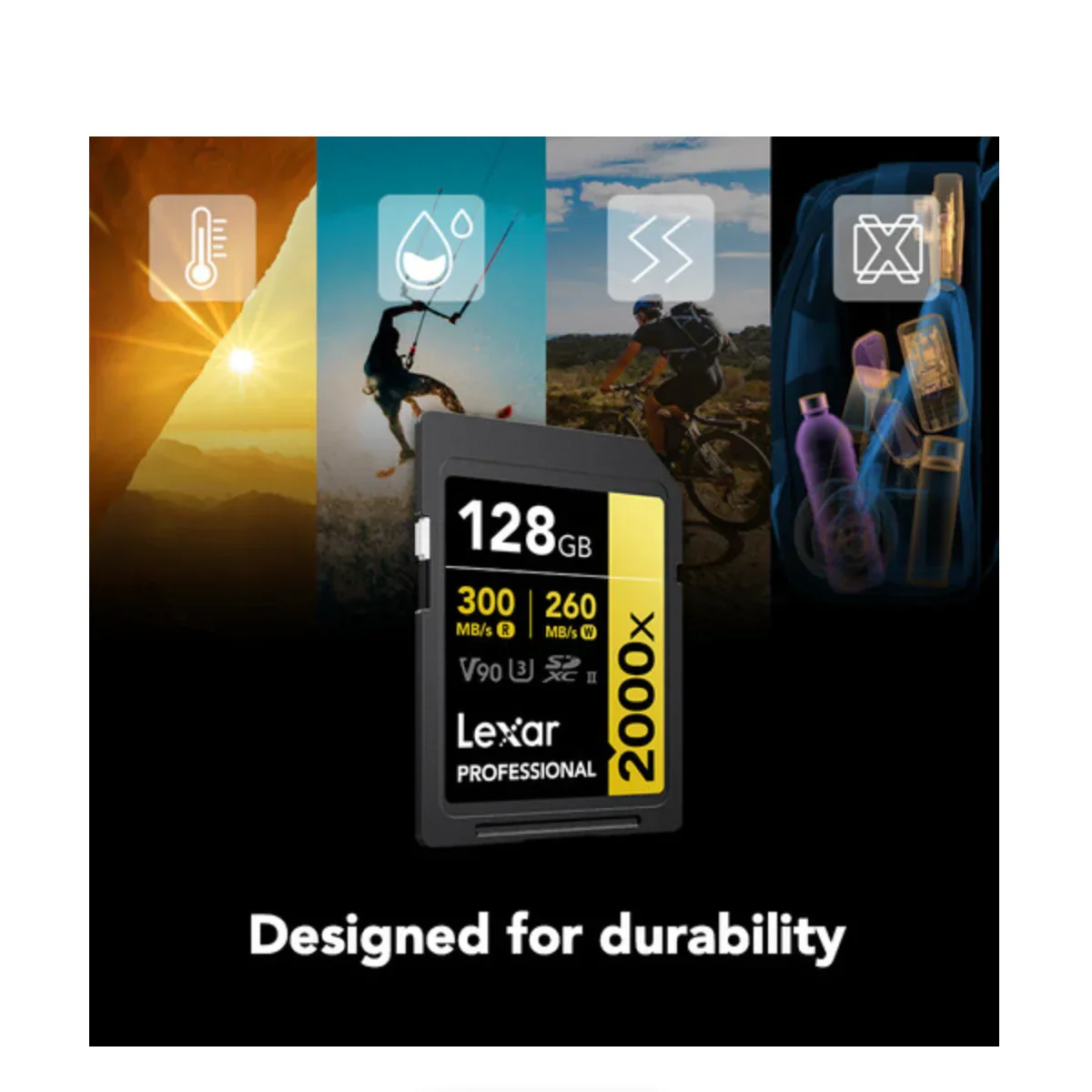 Lexar Professional 2000x UHS-II SDXC Memory Card - 128GB - Image 4