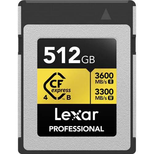 Lexar Professional GOLD CFexpress 4.0 Type B Memory Card - 512GB