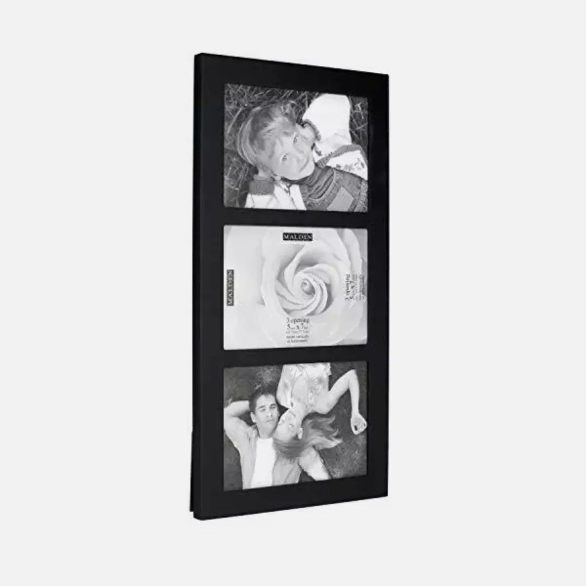 Malden 5x7 Collage Picture Frame, 3-Opening Display (Black) - Image 2