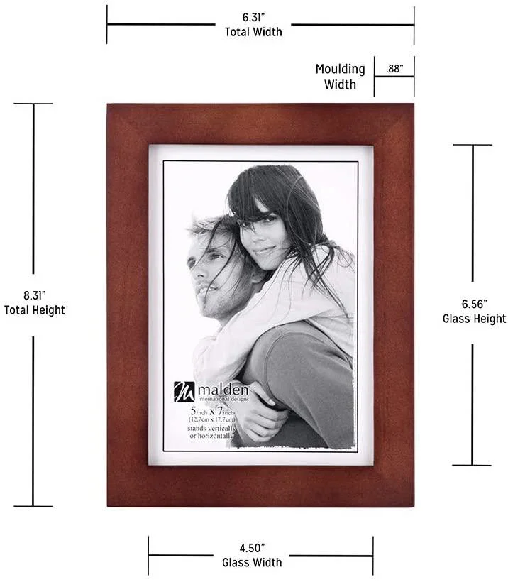 Malden 5x7 Linear Frame - Dark Walnut - Image 2