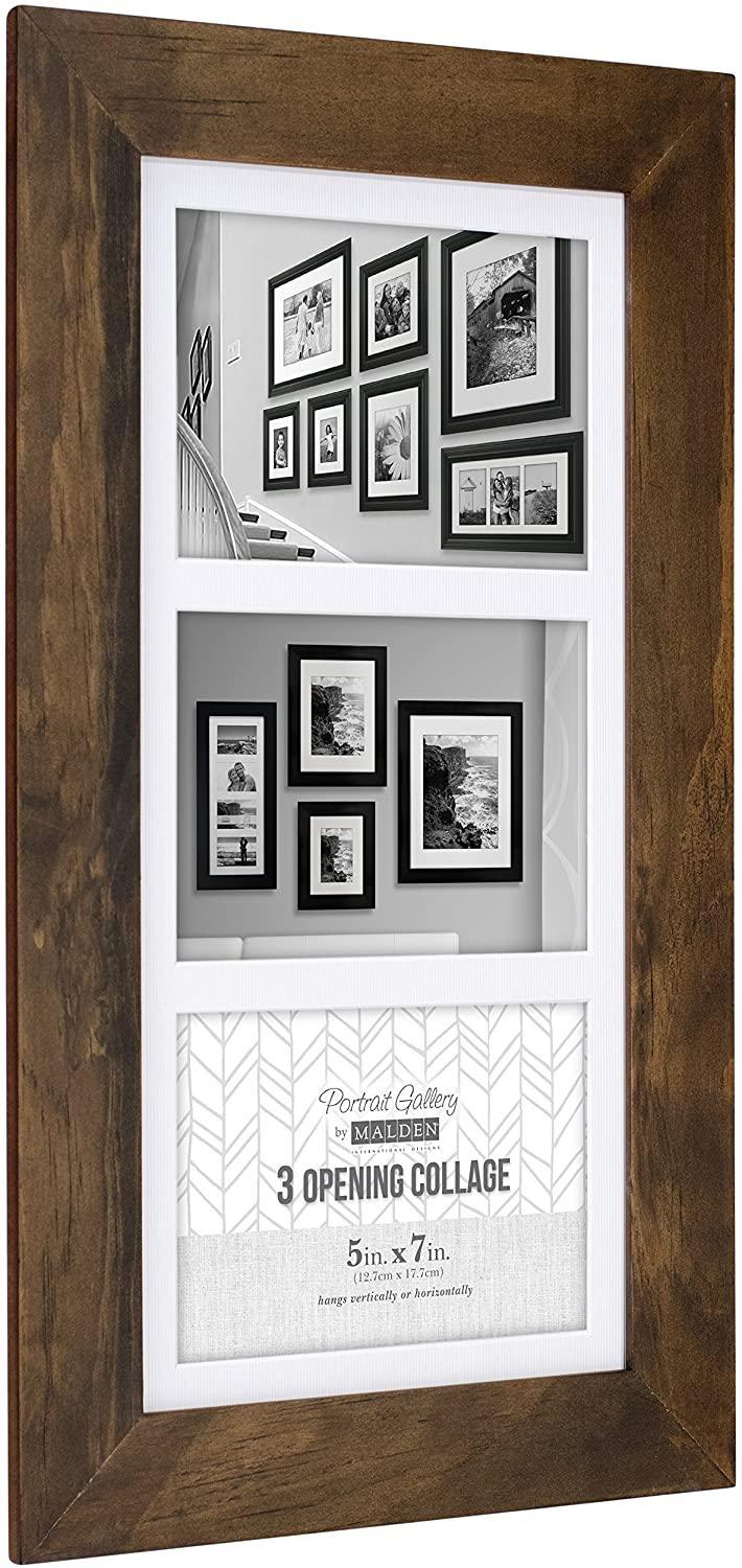 Malden 5x7 x 3 Manhattan Mat Collage Frame (Walnut)