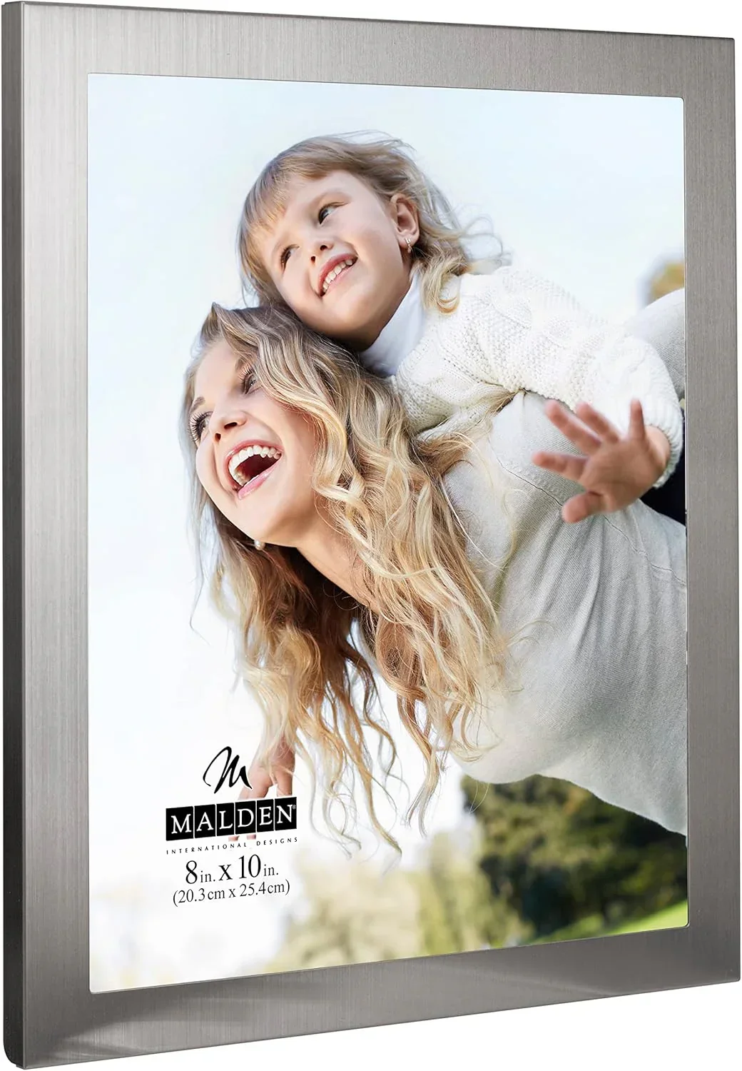 Malden 8 x10 Modern Metals Frame  (Matte Silver) - Image 2