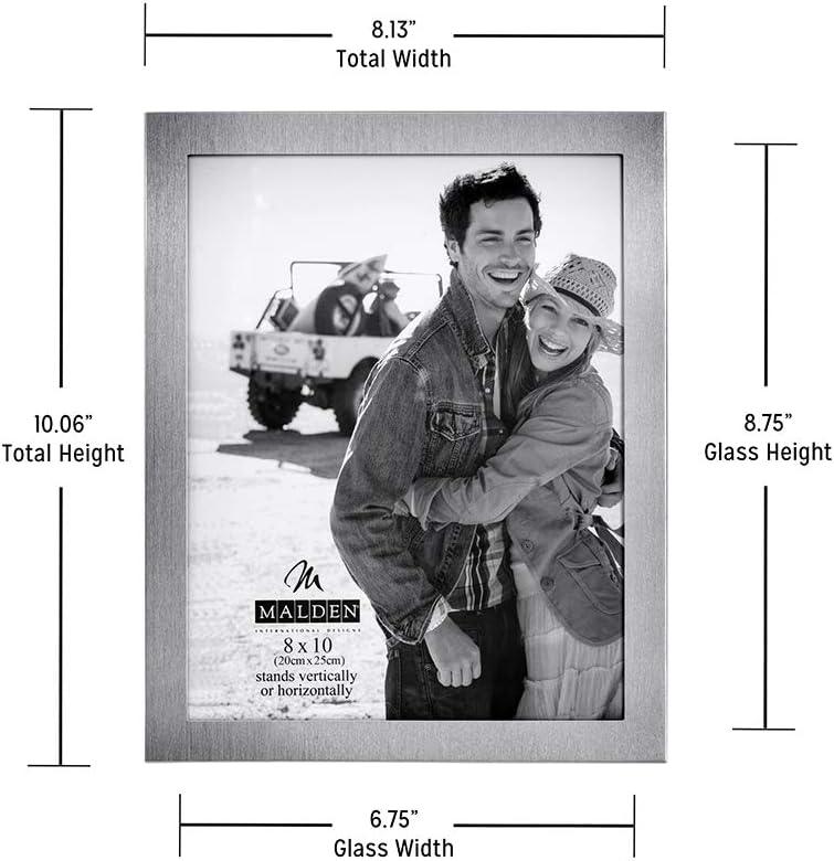 Malden 8 x10 Modern Metals Frame  (Matte Silver) - Image 5
