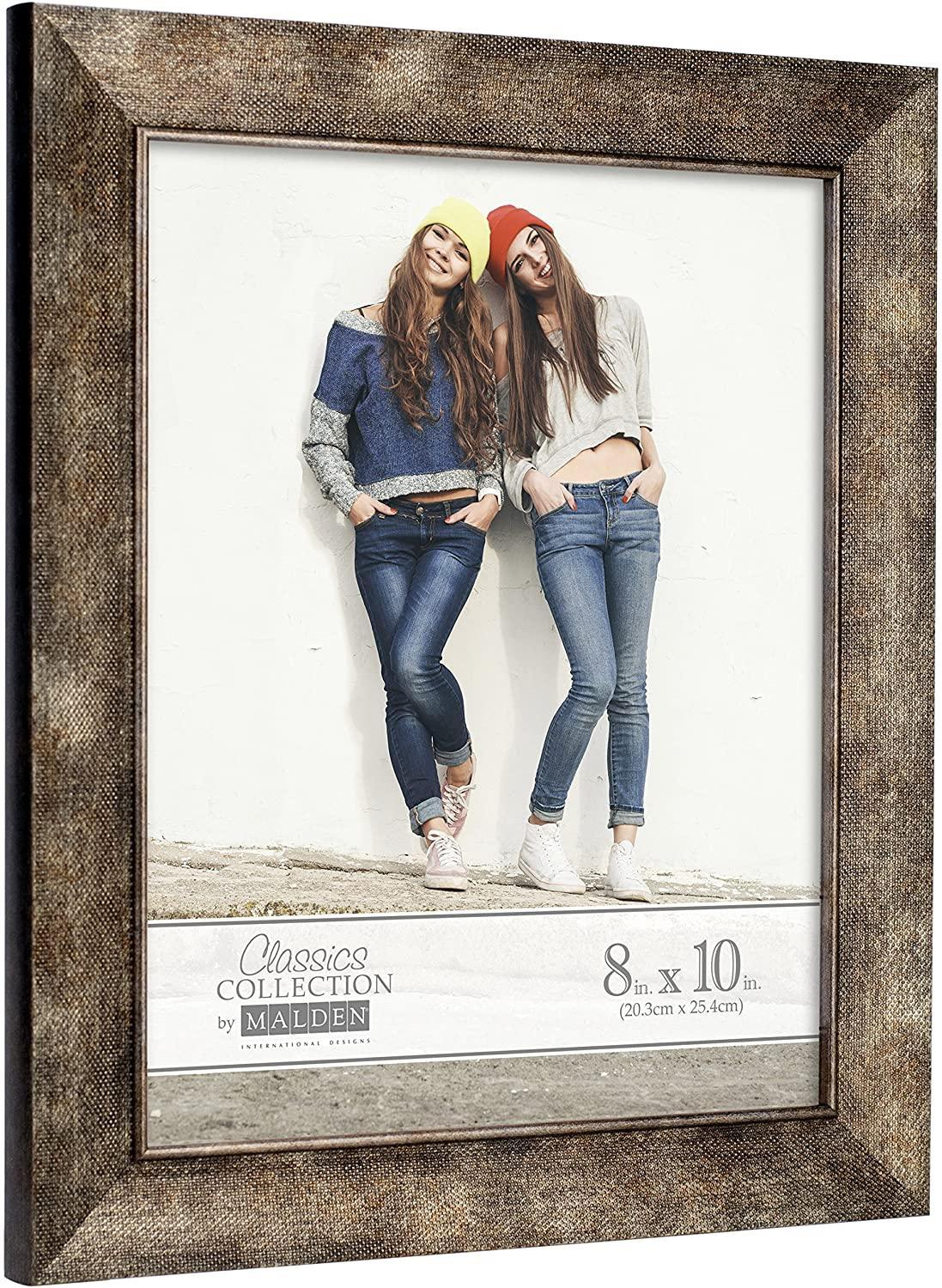 Malden 8x10 Bronze Texture Frame