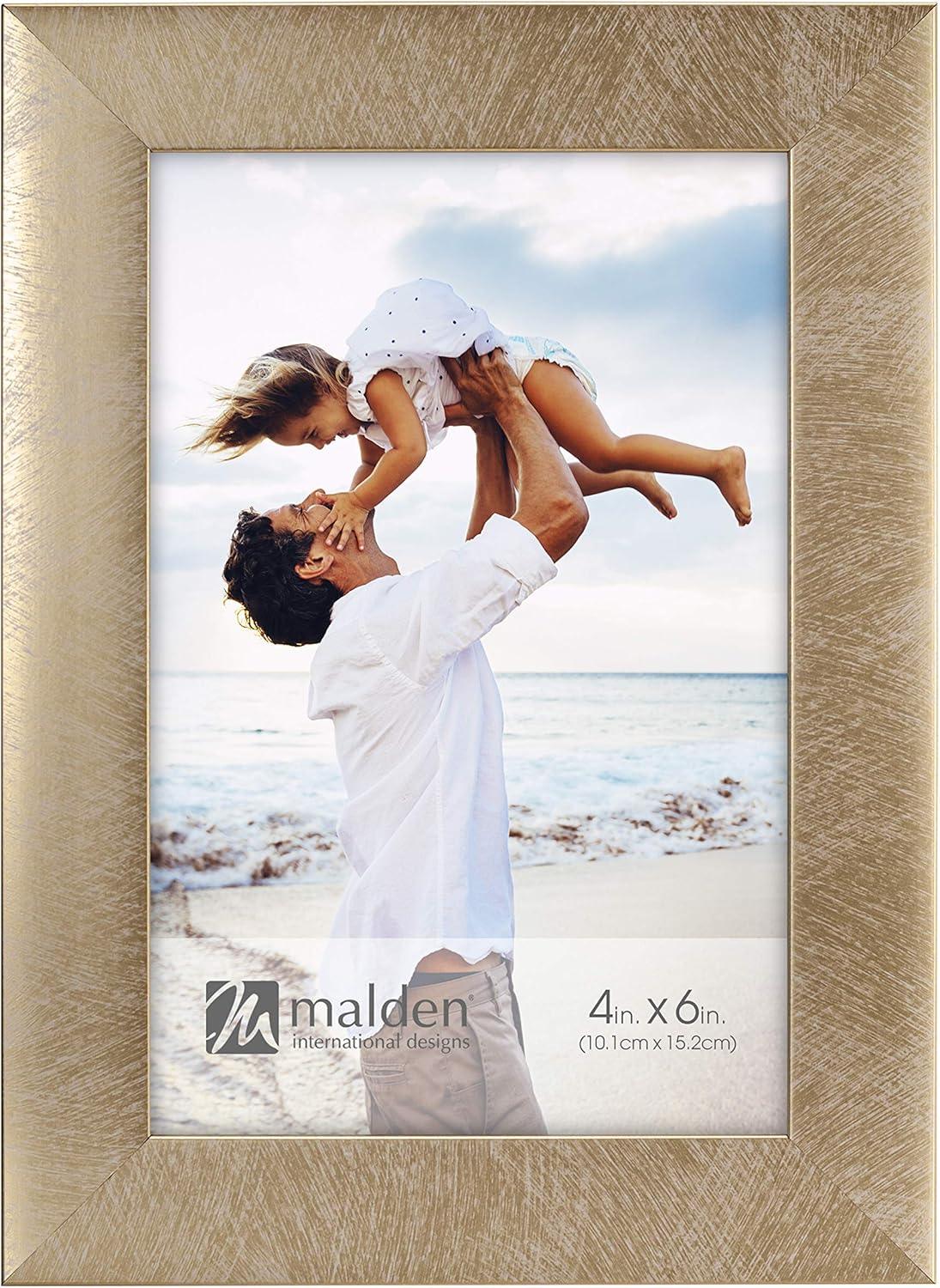 Malden Linear - Metallic Gold 4x6 Frame