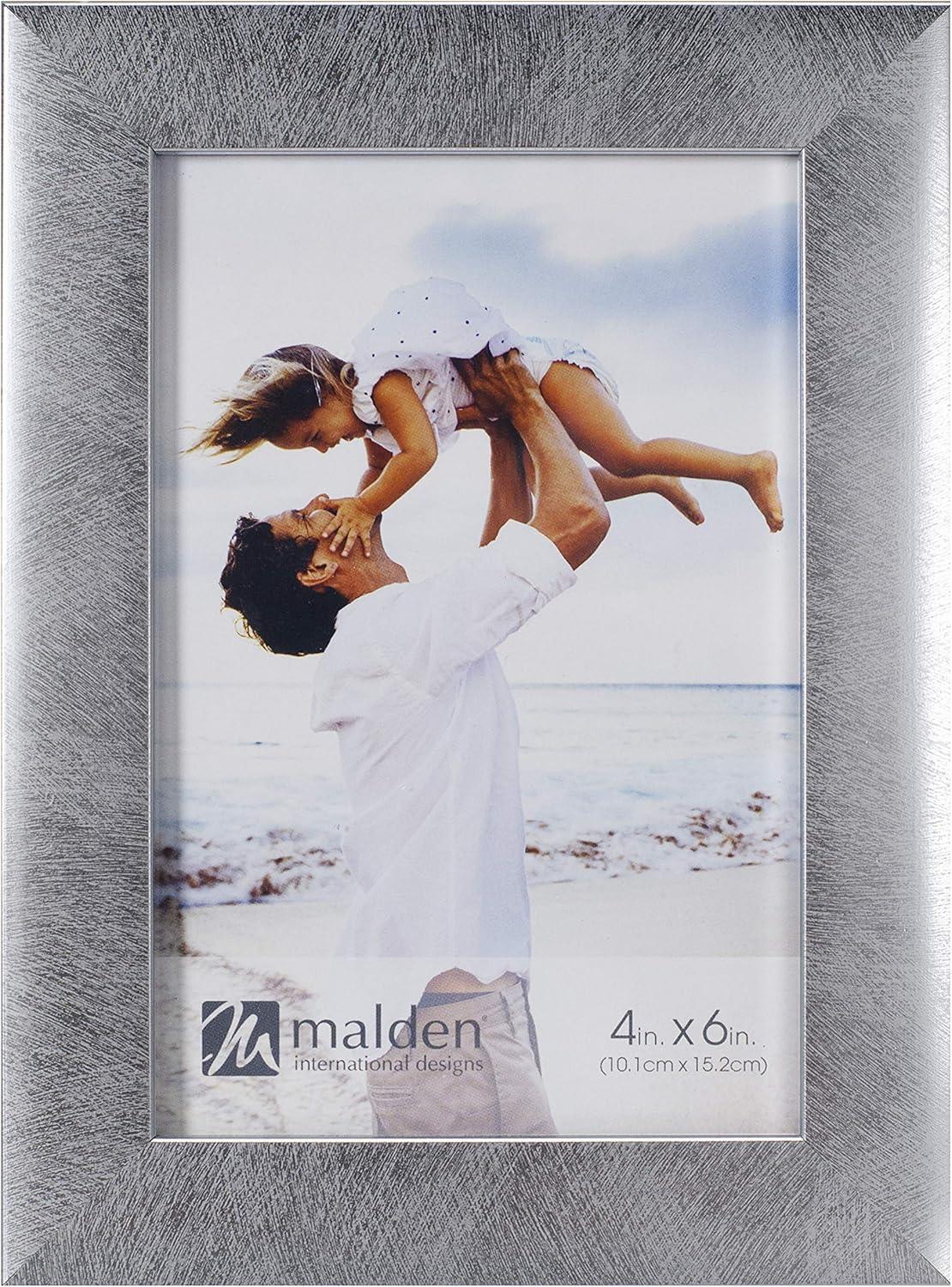 Malden Linear - Metallic Silver 4x6 Frame