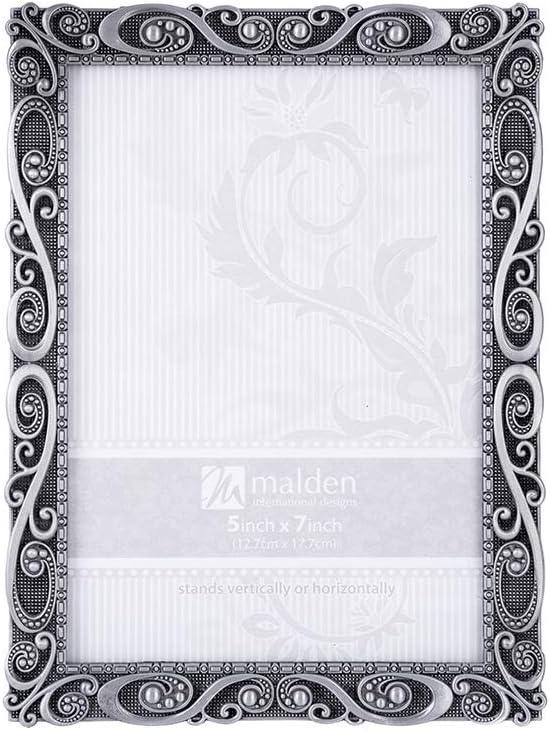 Malden Morgan Pewter Swirl 5X7 Frame